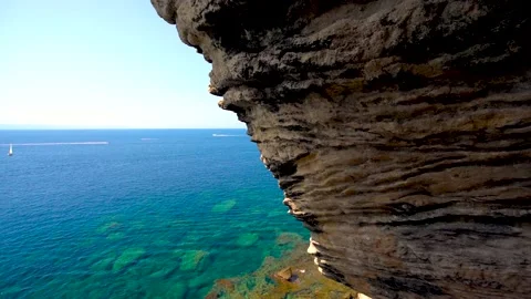 Close up on the rocks of the rocky cliffs Stock Footage 169701017
