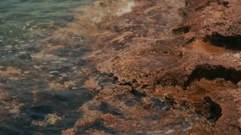 Close up of rocks in the water Vídeos de archivo 230077722