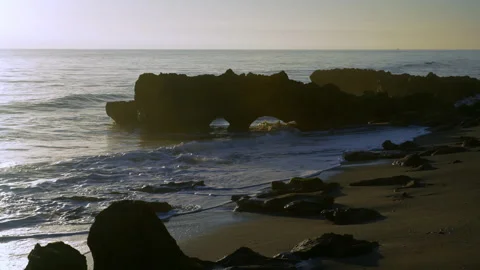 Close up Rocky Shore Stock Footage 229992202