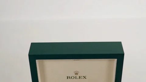 Close Up of a Rolex Oyster Perpetual Explorer inside the original box. Stock Footage 84187807