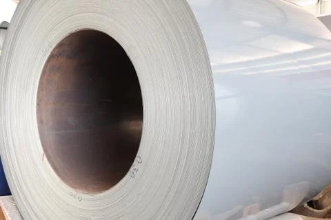 Close up of roll of clear foil Stock Photos