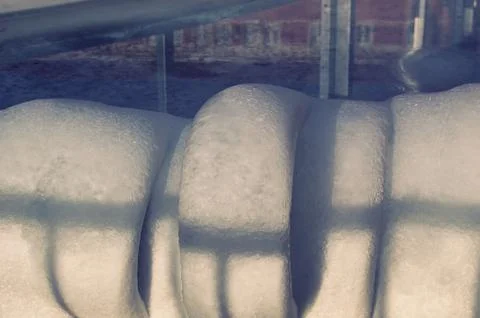 Close-up of rolled like ice Stock Photos