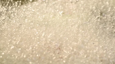 Close Up of Rolling Boil Water Surface with Large Bubbles 4K Vídeos de archivo 347364502