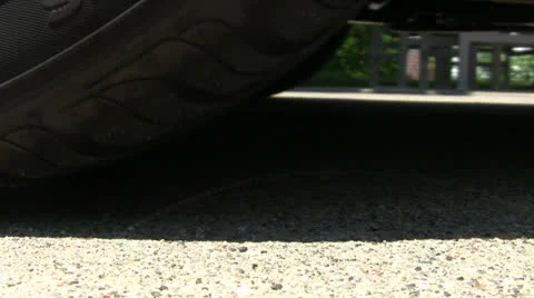 Close up of a rolling tire. HD 스톡 동영상 24865242