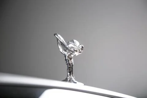 Close up of a Rolls Royce badge Stock Photos