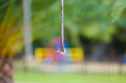 Close-up rope, hanging rope, pull the rope the door opens. 写真素材