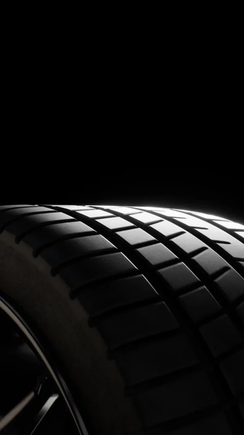 Close-up of rotating car wheel Vídeo Stock 329135965