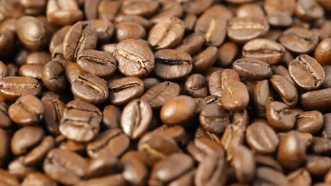 Close up of rotating Coffee Beans 스톡 동영상 89803991