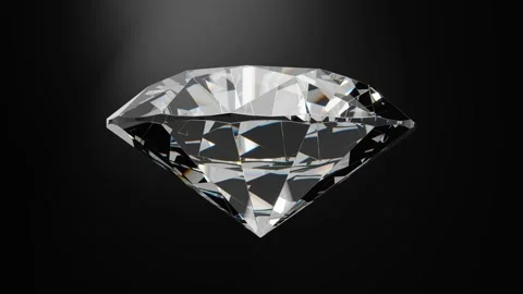 Close-up of rotating diamond Stock Footage 285444938
