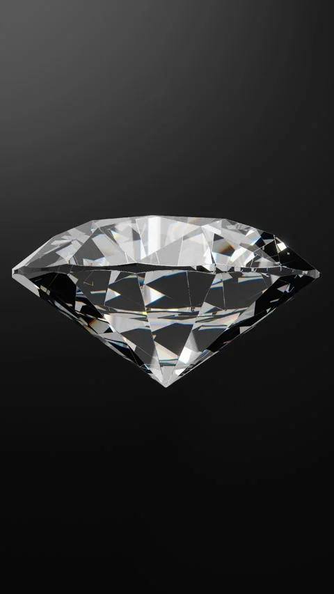 Close-up of rotating diamond Stock Footage 285446111