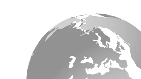 Close Up Rotating Earth Globe Partial View Video stock 334775220