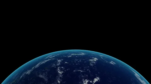 Close Up Rotating Earth Surface Loop - Vertical Spin Global Terrain and Clouds Stock Footage 340179741