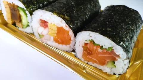 Close-up of rotating Ehomaki Stock Footage 325634343