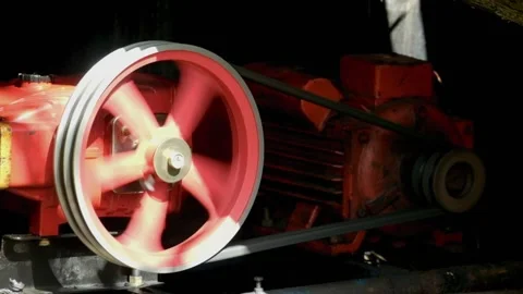 Close up of rotating gear pump Stock Footage 319922150