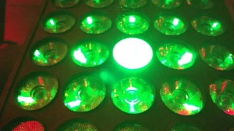 Close-up of rotating light panel in a nightclub 스톡 동영상 88207341