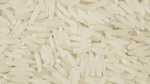 Close Up Rotating ST25 Rice Long Grain Vietnam Specialty Stock Footage 325010865