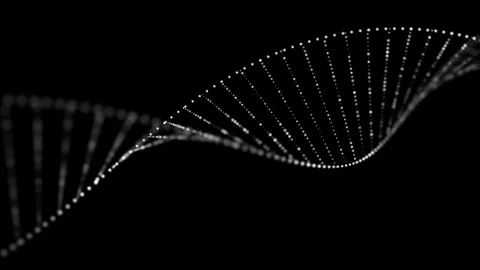 Close up rotation 3d view of DNA strand on Alpha Channel. Natural science, human Stock Footage 104554958