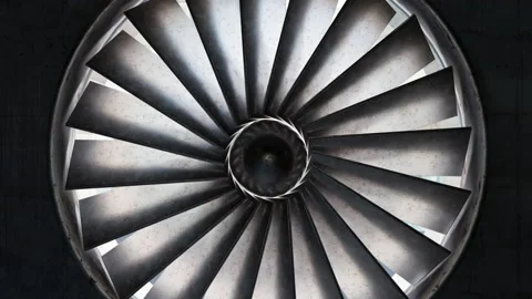 Close up of rotation turbine in the bright light Stock Footage 147558905