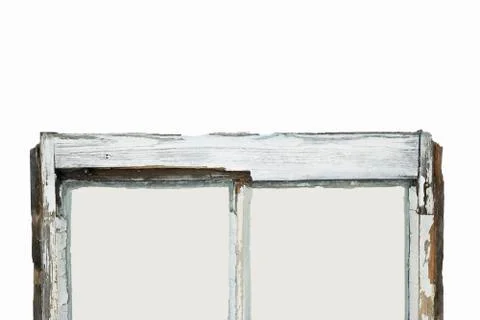 Close up of rotten sash window frame Stock Photos