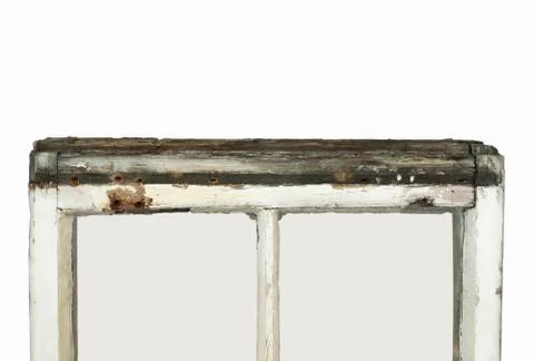 Close up of rotten sash window frame Stock Photos