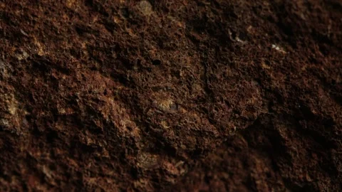Close-up of rough brown rock texture. Stock Footage 289841749