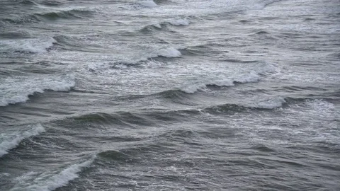 Close up of the rough sea Video stock 81312592