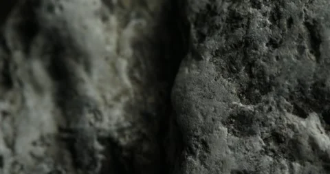 Close-up of Rough Stone Surface with Natural Textures Stock Footage 292230709
