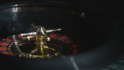 Close-up roulette with ball inside, slightly left 스톡 동영상 335700070