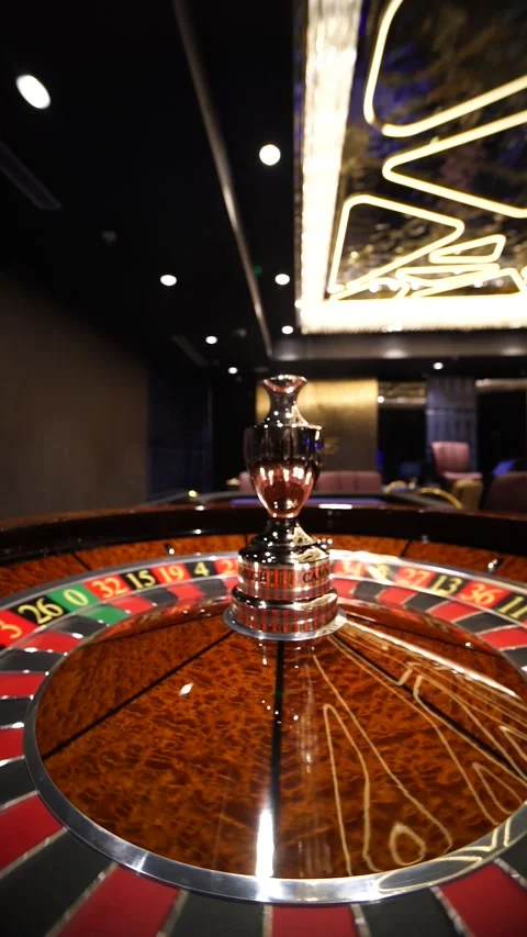 Close-Up of Roulette Ball Landing on Winning Number | Vertical Video Stock Footage 294808335
