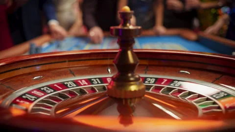 Close Up Roulette in Casino 스톡 동영상 260768702