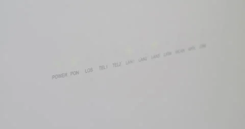 Close-up of router blinking lights 5.7K video Stock Footage 302880094