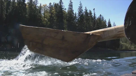 Close up of rowing oar blade 動画素材 33826794