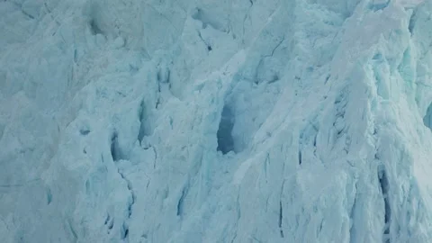 Close-Up of Rugged Eqi Glacier Front near Ilulissat Greenland 動画素材 345582457