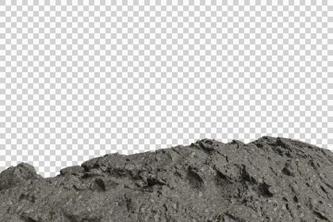 Close-up of a rugged, grey, rocky surface extending into 스톡 사진