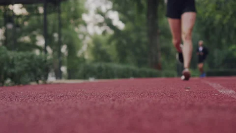 Close-up of runner legs. Stock Footage 145144887