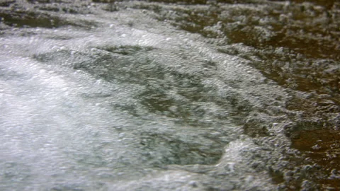 Close-up of rushing water Stock Footage 258958648