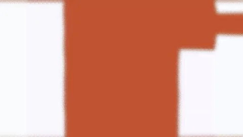 Close-up of a rust-colored letter 'F' on a white background with abstract design Stock Illustration