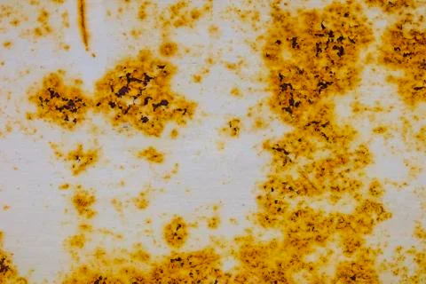 Close-up of Rust on Old metal iron panel. Grunge rusted metal. Old wall textu Stock Photos