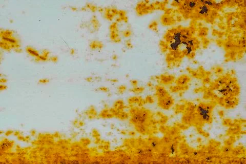 Close-up of Rust on Old metal iron panel. Grunge rusted metal. Old wall textu Stock Photos