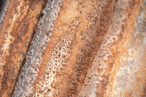 Close up rust on the old zinc backgorund Stock Photos