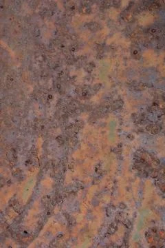 Close up rust texture on aged metal surface Stock Photos