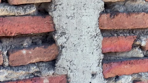 Close up of a rustic brick wall texture 動画素材 339525593