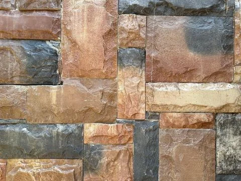 Close-Up of Rustic Stone Wall Stock Photos