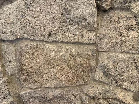 Close-up of rustic stone wall Stock Photos