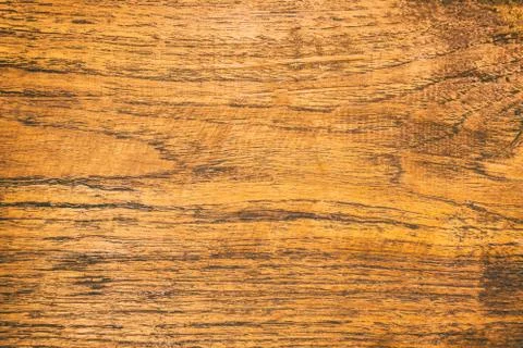 Close up rustic wood table with grain texture in vintage style. Surface of ol Stock Photos