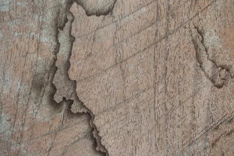 Close up rustic wood table with grain texture in vintage style. Surface of ol Stock Photos