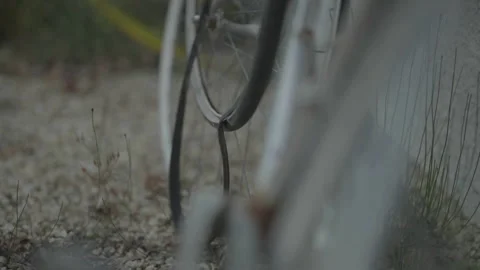 Close-up of rusty bicycle Video stock 345717683