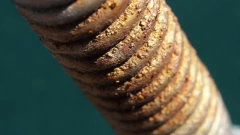 Close up Rusty Gear . 4K Macro detail. Stock Footage 155279710