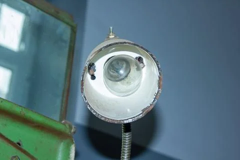 Close up of an rusty lantern Foto stock