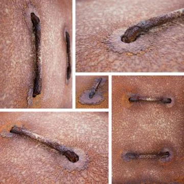 Close-up of a rusty metal iron texture background Stock Photos